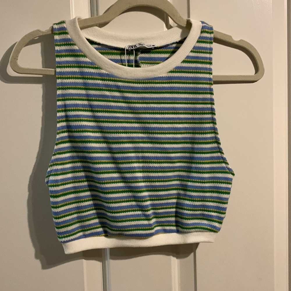 Zara multicolor crop top